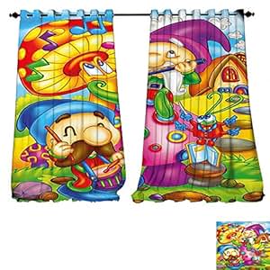 Amazon.com: Thermal Insulated Blackout Grommet Curtain Kids Cartoon