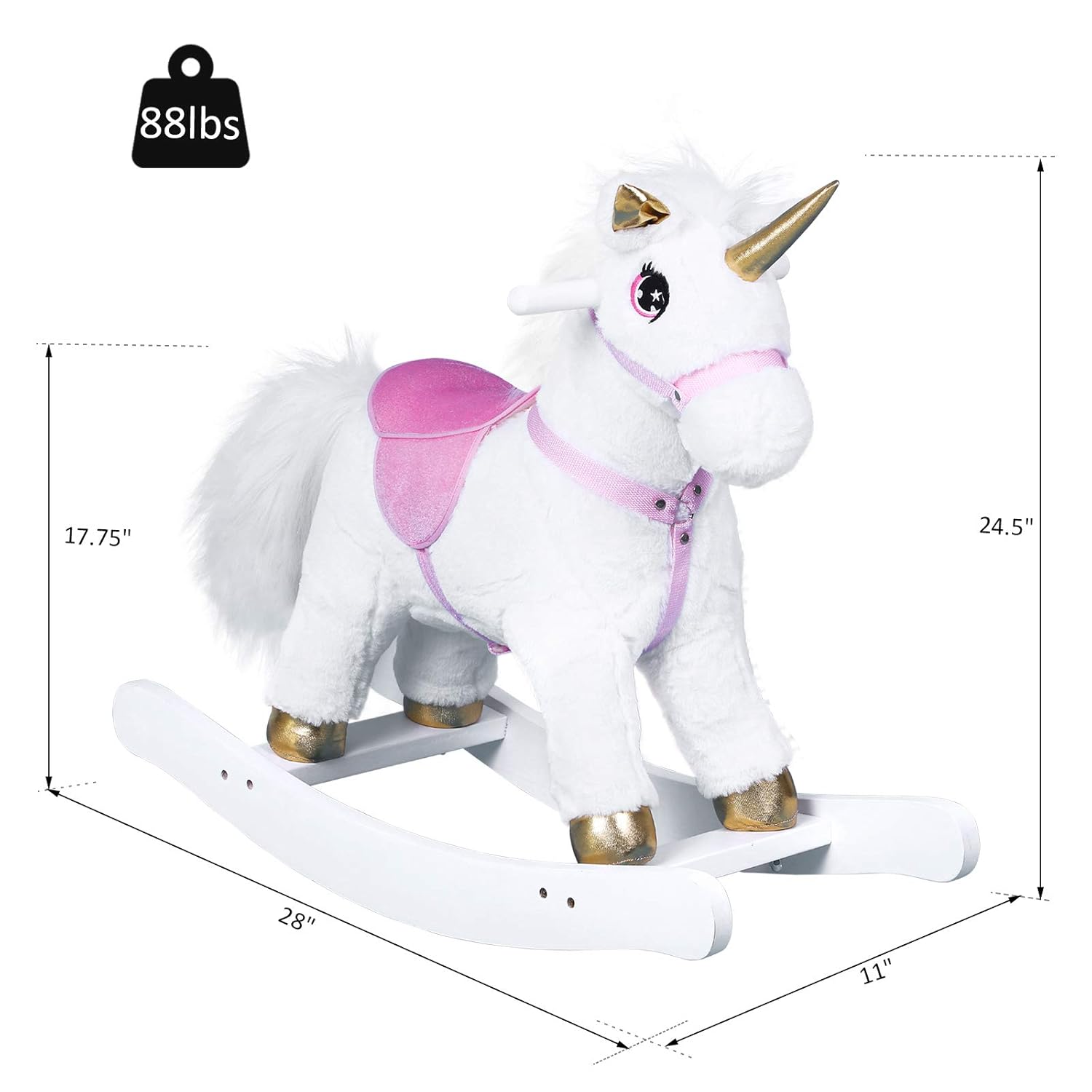 unicorn rocking horse amazon