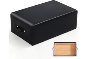 Murago Pilates Box, Pilates Reformer Sitting Box, Vegan Leather Cover, Foam Padding with Wood Frame, for Home or Studio Workout