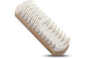 DekoTech Suede Cleaning Brush – Nubuck & Suede Stain Remover – Brush with Lotus Wood Handle – Lifts Nap & Restores Texture – 