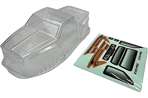 HobbyPlus EVO/EVO PRO RC Crawler 1/18 Scale Body Shells - Remote Control Car, RC Car, RC Crawler Upgrade Parts (HELIDIRECT) (EVO/EVO PRO Fighter LCG Clear Body)