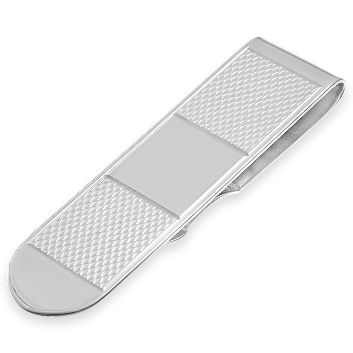 Alexander Castle Slim Engravable Solid 925 Sterling Silver Money Clip for Men with Jewellery Gift Box - Men's Gifts