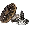 20 Set 17mm Replacement Jeans Buttons - Metal Snap Denim Buttons Kit with Rivets