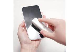 CLICK CLEAN Screen Cleaner, Fingerprint Proof Screen Cleaner Spray, All-in-One Cleaner with Microfiber, Shell and Phone Stand for All Phones, Laptop and Tablet Screens (Grey)