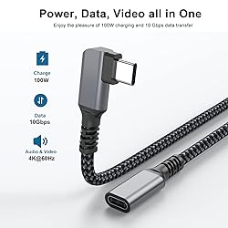 USB C Extension Cable 3ft, USB Type-C 3.1 Extender