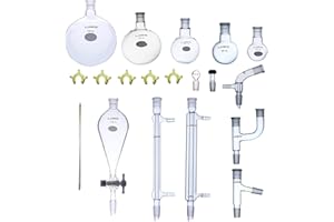 Laboy Glass Organic Chemistry Lab Glassware Kit 14/20 Glassware Set 19pcs