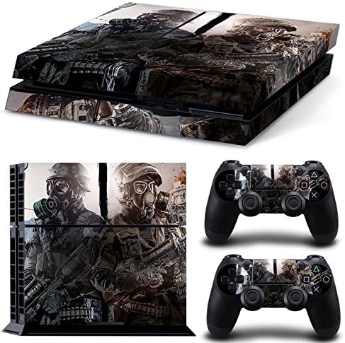 GameCheers PS4 Console and DualShock 4 Controller Skin Set - Patriot Soldier Warrior Warfare - PlayStation 4 Vinyl