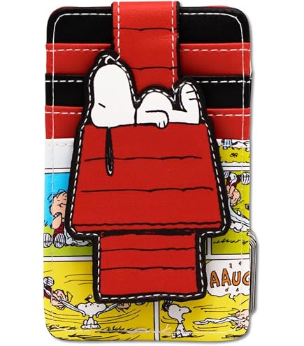 Peanuts Snoopy Womens Wallet, Zip Around Card Slots Coin Pocket