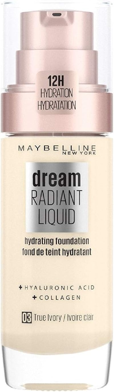 Maybelline Dream Radiant Liquid Foundation True Ivory 03 30 ml Hydrating