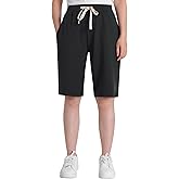 Weintee Women's Cotton Bermuda Shorts Knee Length