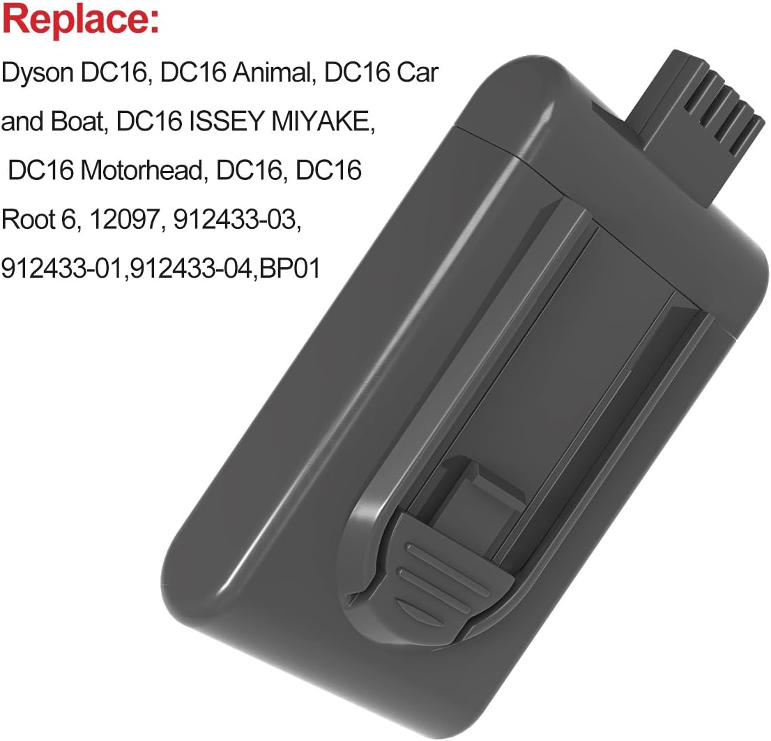 ASUNCELL 21.6V 4000mAh Replacement Battery for Dyson DC16 Dyson DC16 Animal Dyson DC16 Pink Dyson D16 Issey DC16 Car & Boat DC12 Car & Boat DC12 Handheld Vacuum Cleaner - Image 4