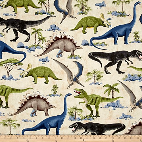 Dinosaur Fabric by the Yard Kritters in the Mailbox Dinosaur Fabrics