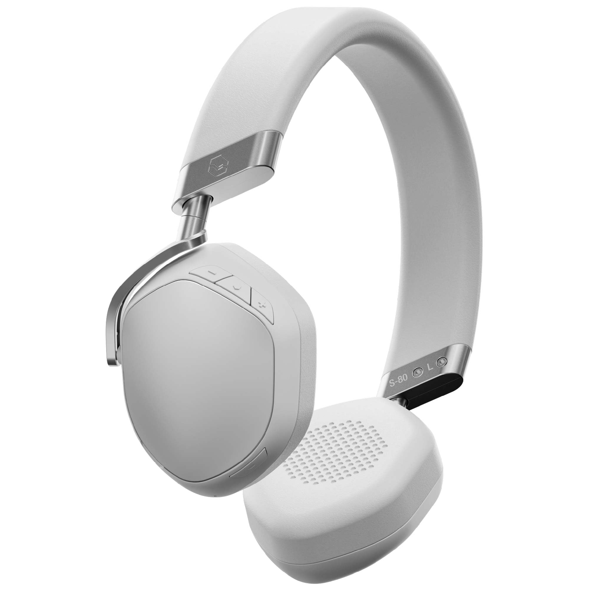 V-Moda S-80 ALL-WIRELESS HEADPHONES AND PERSONAL SPEAKER SYSTEM. Sharp and Stylish Design. Punchy Sound, Tuned for Electronic Music. Mobile Editor App. White. — image 1