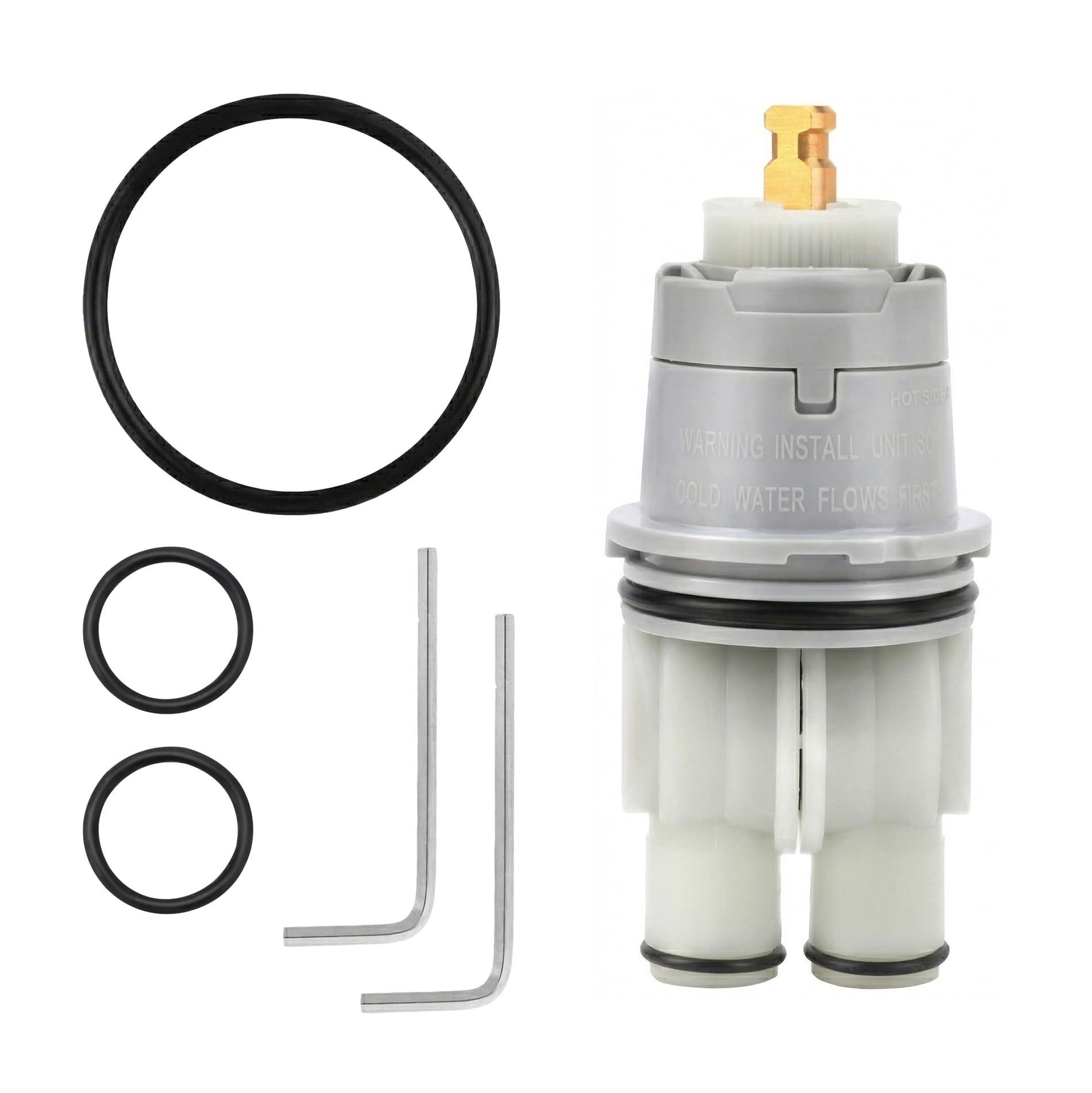 Photo 1 of RP46074 Delta Shower Valve Cartridge Compatible with Delta 13/14 Series Bath Tub Shower Faucet Single Handle Universal MultiChoice Rough-in Valve Monitor Cartridge Repair Assembly Replacement Parts