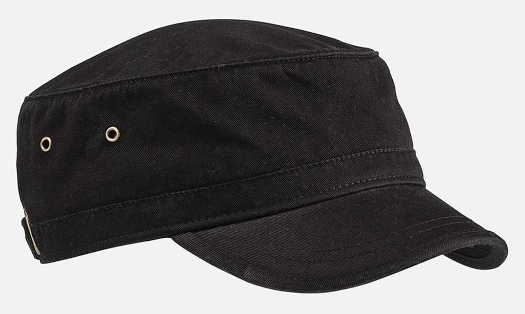 econscious SWEET-250 100% Organic Cotton Twill Adjustable Corps Hat, Black: Clothing