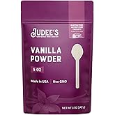 Judee's Premium Vanilla Powder 5 oz - Non-GMO and Made in the USA - Gluten-Free and Nut-Free - Add Extra Vanilla Flavor to Ba
