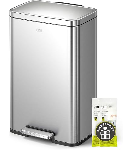 Amazon.com: EKO Horizon Sensei Trash Can, Rectangular Type