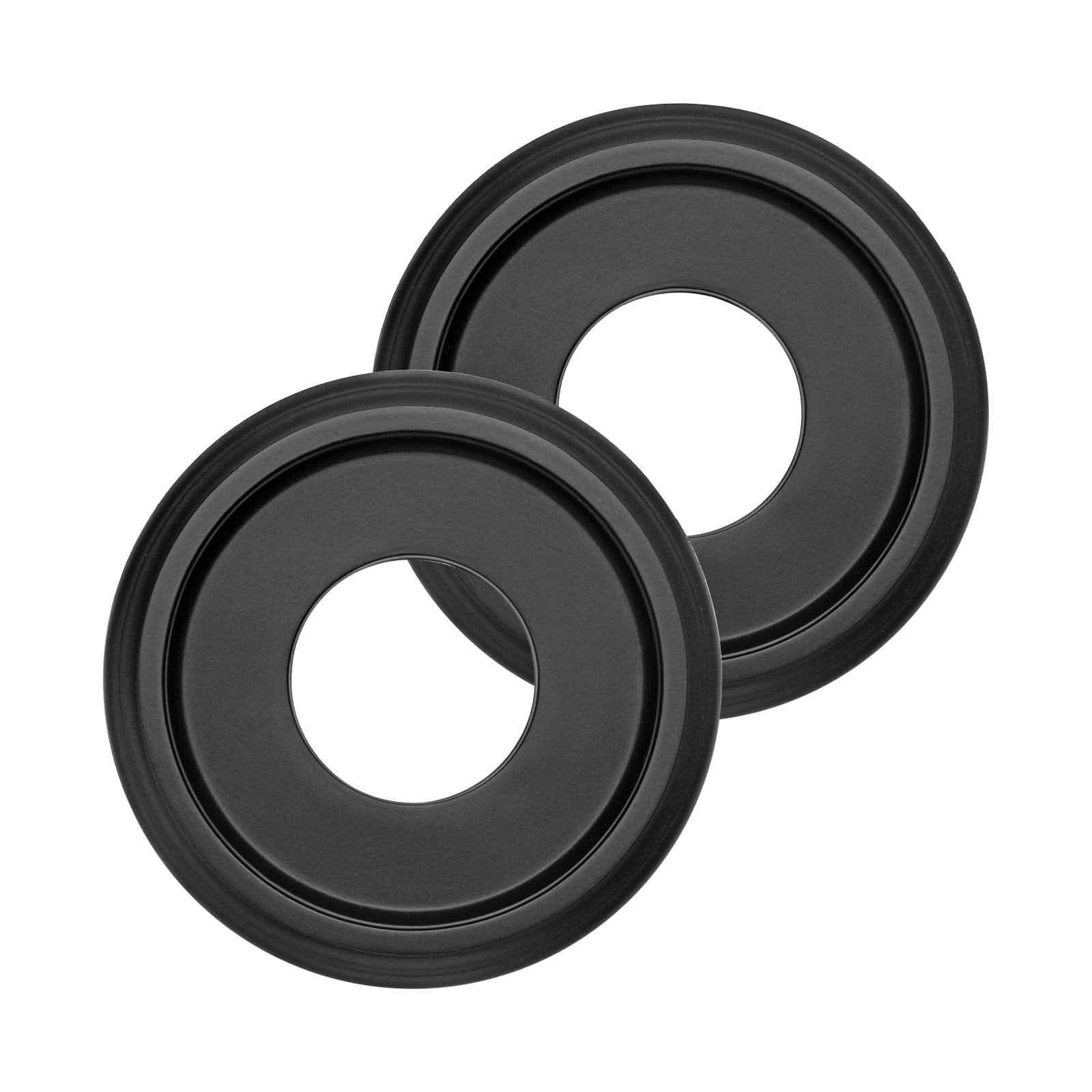 Photo 1 of EIFHYT 2 Pack Molded PU Ceiling Medallion for Light Fixtures and Pendants, 10" OD x 4" ID x 1" P (Fits Canopies up to 7-1/4") Black