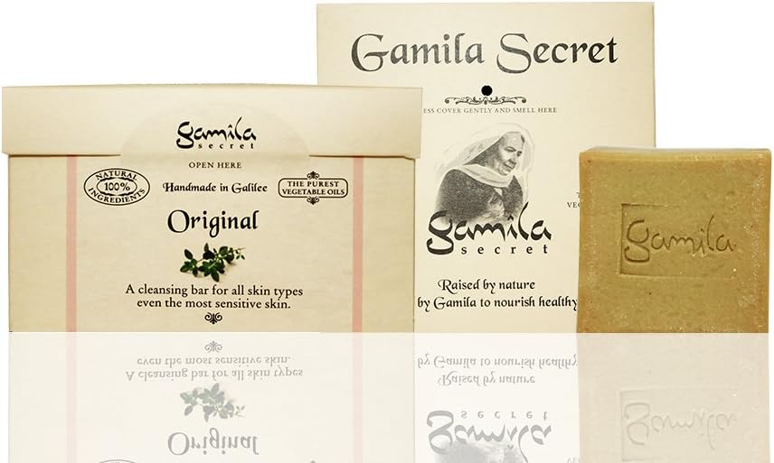 Original Gamila Secret Natural Olive Organic Soap Oil Herb Original 115gr 4oz (for Most Sensitive Skin)
