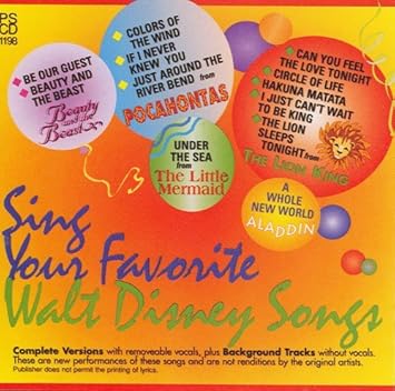 Sing Your Favorite Walt Disney Songs By Various 11 04 12 Amazon Com Music