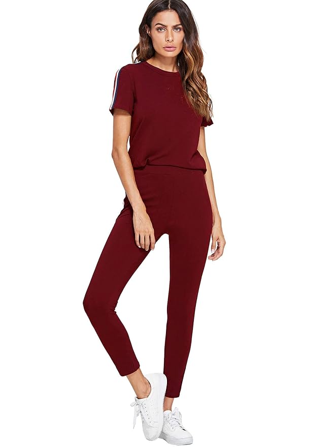 red tracksuit set womens