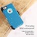 iPhone 6S Plus Case,Fogeek PC TPU Combo Protective Case Heavy Duty Protective for iPhone 6 Plus & iPhone 6S Plus 5.5 inch w/360 Degree Rotary Belt Clip & Kickstand(Tea Blue/Baby Blue)
