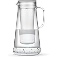 LifeStraw Home Pitcher Glass and Silicone Base 7 Cup Terrazzo