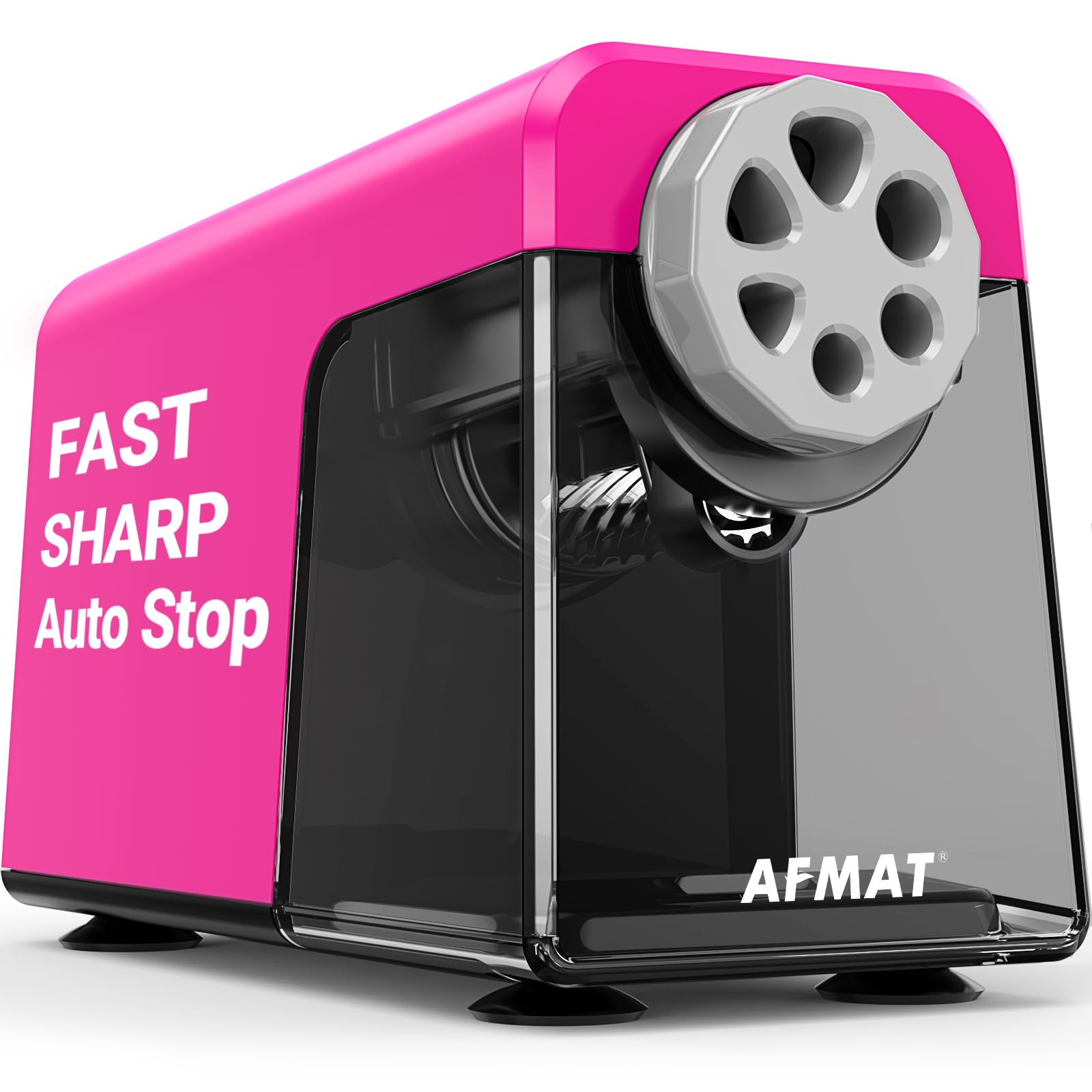 Photo 1 of AFMAT Heavy Duty Electric Pencil Sharpener, 6 Holes, Auto Stop Pencil Sharpeners Plug in, Classroom Pencil Sharpener for 6-11mm Pencils, Super Fast, Save Pencils, Teacher Must Have, PSX1