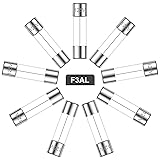 Eoppen 5x20 mm F3AL125V Fast Blow Glass Fuses 3 A
