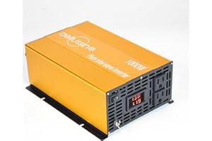 aeliussine 1000W Pure Sine Wave Inverter-36V DC to 110V 120V AC Power Converter with 2 AC Outlets, 36 Volt Power Inverter for