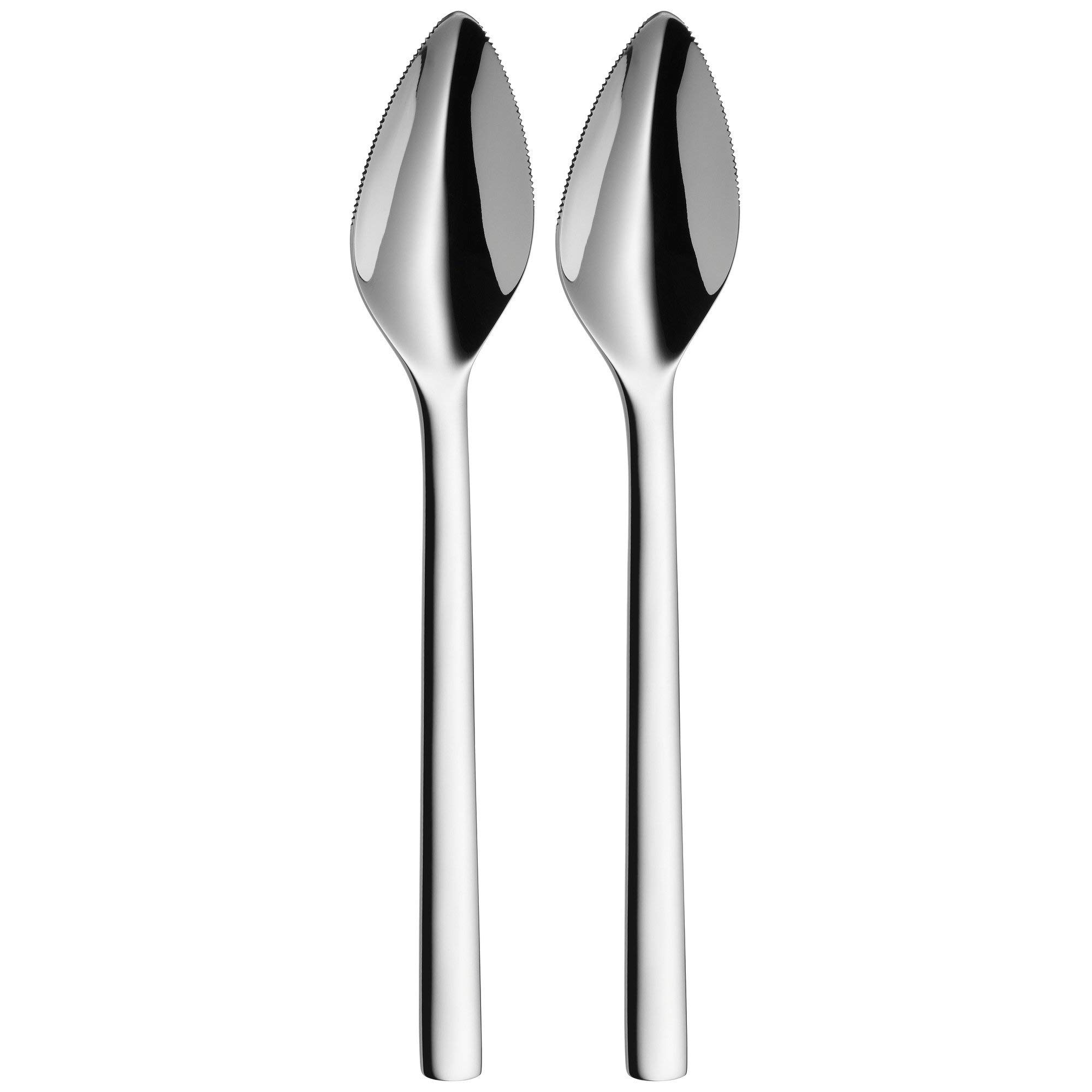 WMF 1291946042 Nuova Cromargan Grapefruit Knife and Spoon Set, Silver, 2-Piece