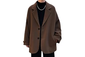Men's Korean Style Casual Suit Top Oversized Loose Suit Jackets for Men