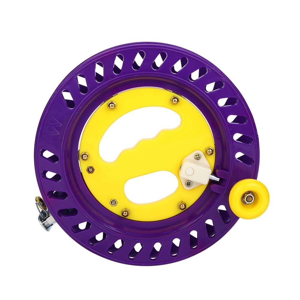 kite reel,Kite Line Winder Winding Reel Grip Wheel Kite String Wheel Holder, 22cm Professional Outdoor Plastic Fishing Kite Line Spool Reel Wheel Holder Winding Flying Tool Accessory (Purple)