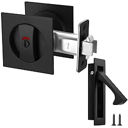 Malimali Pocket Door Lock and Edge Pull Set, Pocket