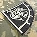 Glow Dark Rare Viking Raven Banner Odin God of War Embroidered Hook-and-Loop Patch