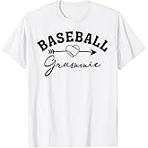 Baseball Grammie Heart Baseball Player T-Shirt