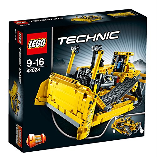 #本站首晒#lego 乐高 科技组 42028 A模式推土机 B模式履带式工作车 开箱