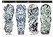 DaLin 4 Sheets Extra Large Temporary Tattoos, Full Arm (Set 4)