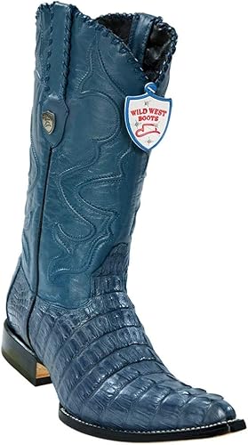 blue jean cowboy boots