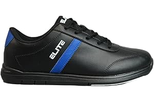 ELITE Men's Basic Bowling Shoes - Universal Sliding Soles, Lightweight, and Comfortable.