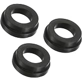 PATIKIL Sealing Gasket, 3 Packs Nitrile Rubber 1.30" OD x 0.71" ID | O-Ring Washer Replacement for Air Hose Coupling Fitting, Black