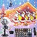 AIDERLY Christmas Halloween Music 8 Patterns Snow Projector LED Lights Indoor Outdoor Animated Rotating Snowfall Light with Remote for Landscape Xmas Decorations Stage Holiday Wedding Birthday Party