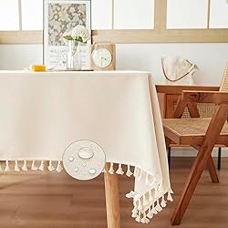 ArtBud Farmhouse Wipeable Tablecloth Vinyl