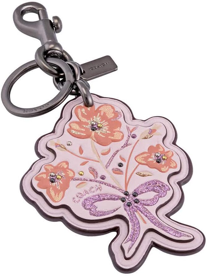 Ladies Bag Charm Ice Pink Flower Wth Bw Bc