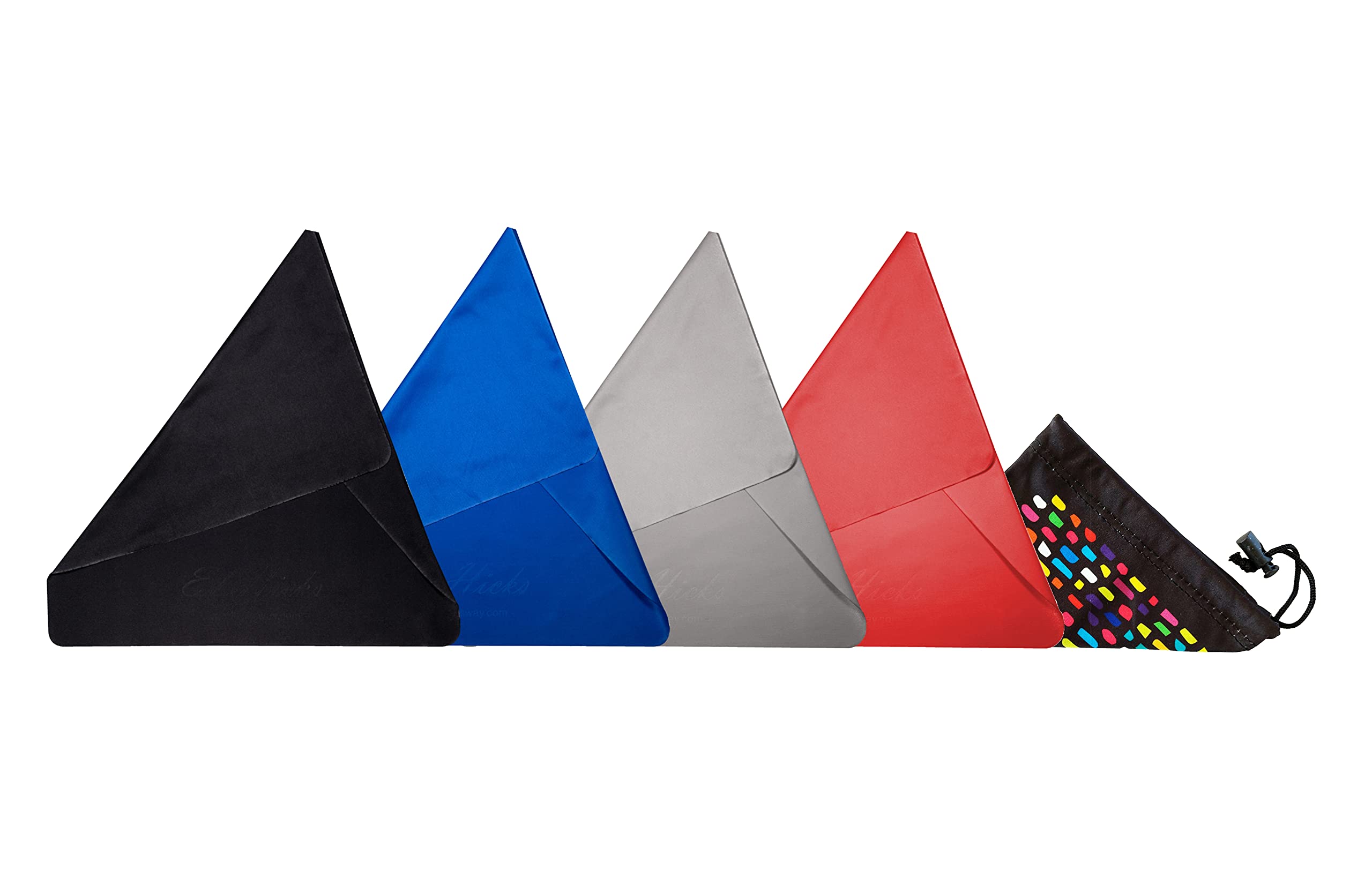 Ed Hicks 4 Extra Large Premium Microfibre TV Screen Cleaning Cloths— 30cm x 30cm— for Cleaner OLED TV Screens, Car Screens, Tablets, Laptops, Computers etc ⭆ Storage Pouch ⭆ Double Sided Cleaning