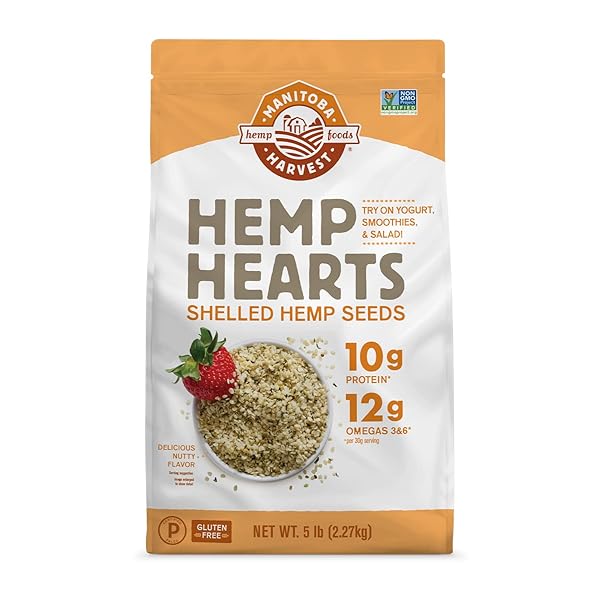 MANITOBA HARVEST HEMP HEARTS, SHELLED HEMP SEEDS –...