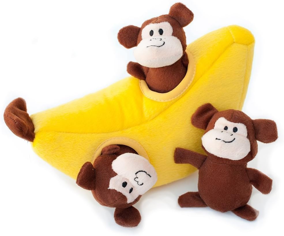 ZippyPaws Zoo Friends Burrow Interactive Dog Toys, Hide and Seek Dog Toys and Puppy Toys, Colorful Squeaky Dog Toys - Image 3