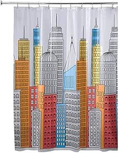 InterDesign Metropolitan - Cortina de PEVA, sin PVC, para cubículo de