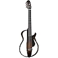 Yamaha SLG200N TBS Nylon String Silent Guitar with Hard Gig Bag, Tobacco Sunburst