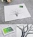 Fingerprints Tree, Proboths Creative Wedding Guest Signature Sign-in Book Canvas Ballons Tree Fingerprints Painting Decor for Wedding Party with 4pcs Ink Pads Green